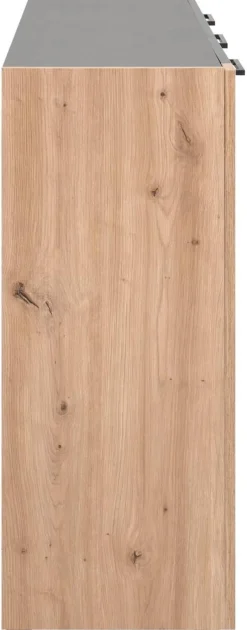Kommode Cento anthrazit Eiche Artisan Oak Nachbildung B/H/T: ca. 126x83x35 cm