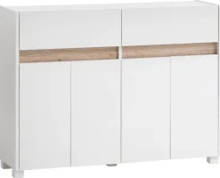 Kommode Cosmo perlweiß Optik B/H/T: ca. 112,2x84,8x33 cm