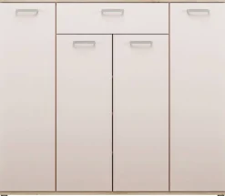 Kommode Eiche Artisan Nachbildung Eiche Kaschmirgrau Nachbildung B/H/T: ca. 139x121x35 cm