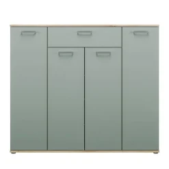 Kommode Eiche Artisan Nachbildung salbei B/H/T: ca. 139x121x35 cm