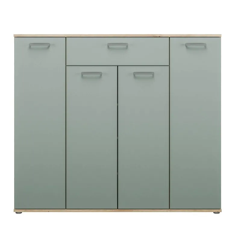 Kommode Eiche Artisan Nachbildung salbei B/H/T: ca. 139x121x35 cm