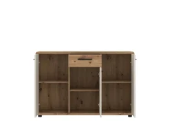 Kommode Fontana Plus Eiche Artisan Nachbildung Kaschmir B/H/T: ca. 132x87x40 cm