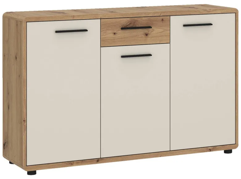 Kommode Fontana Plus Eiche Artisan Nachbildung Kaschmir B/H/T: ca. 132x87x40 cm