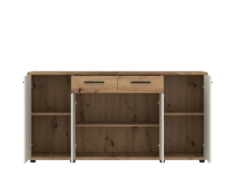 Kommode Fontana Plus Eiche Artisan Nachbildung Kaschmir B/H/T: ca. 174x87x40 cm