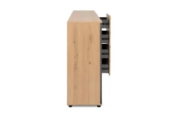 Kommode Kerry 51B Eiche Artisan Nachbildung anthrazit B/H/T: ca. 160x85x35 cm