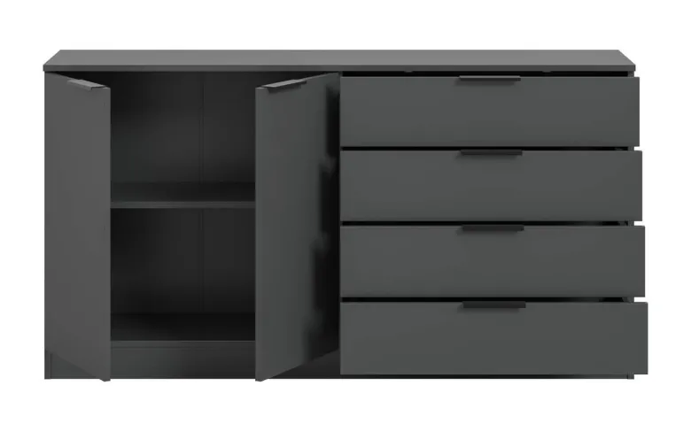 Kommode KOPENHAGEN anthrazit B/H/T: ca. 148x79x35 cm
