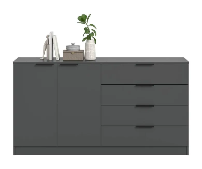 Kommode KOPENHAGEN anthrazit B/H/T: ca. 148x79x35 cm