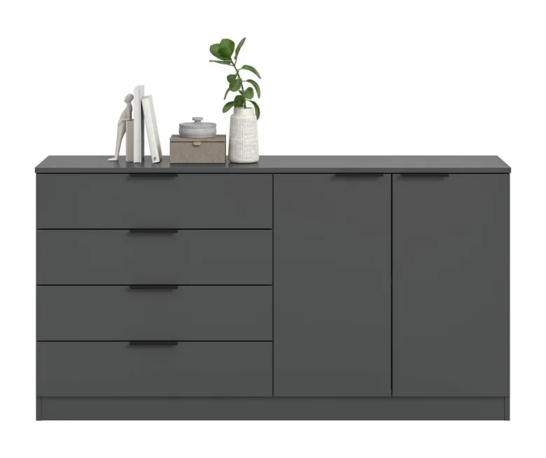 Kommode KOPENHAGEN anthrazit B/H/T: ca. 148x79x35 cm