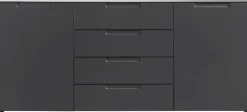 Kommode Mailand anthrazit B/H/T: ca. 180x79x40 cm