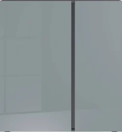 Kommode Mesa Graphit Nachbildung Silbergrau Hochglanz B/H/T: ca. 94x103x43 cm