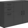Kommode Multi-Stauraum Typ 28 anthrazit B/H/T: ca. 120x83x40 cm