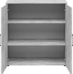 Kommode Multi-Stauraum Typ 24 Beton Optik B/H/T: ca. 80x83x40 cm