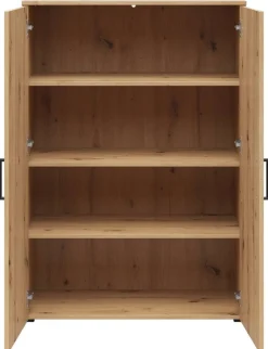 Kommode Multi-Stauraum Typ 31 Eiche Artisan Nachbildung B/H/T: ca. 80x115x40 cm