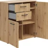 Kommode Multi-Stauraum Typ 26 Eiche Artisan Nachbildung B/H/T: ca. 80x83x40 cm