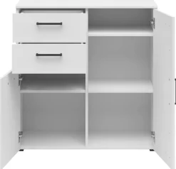 Kommode Multi-Stauraum Typ 26 weiß B/H/T: ca. 80x83x40 cm