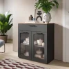 Kommode Niklas anthrazit Eiche Nox Oak Nachbildung B/H/T: ca. 78x84x35 cm