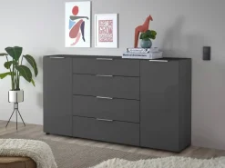 Kommode Santorin anthrazit B/H/T: ca. 180x99x40 cm
