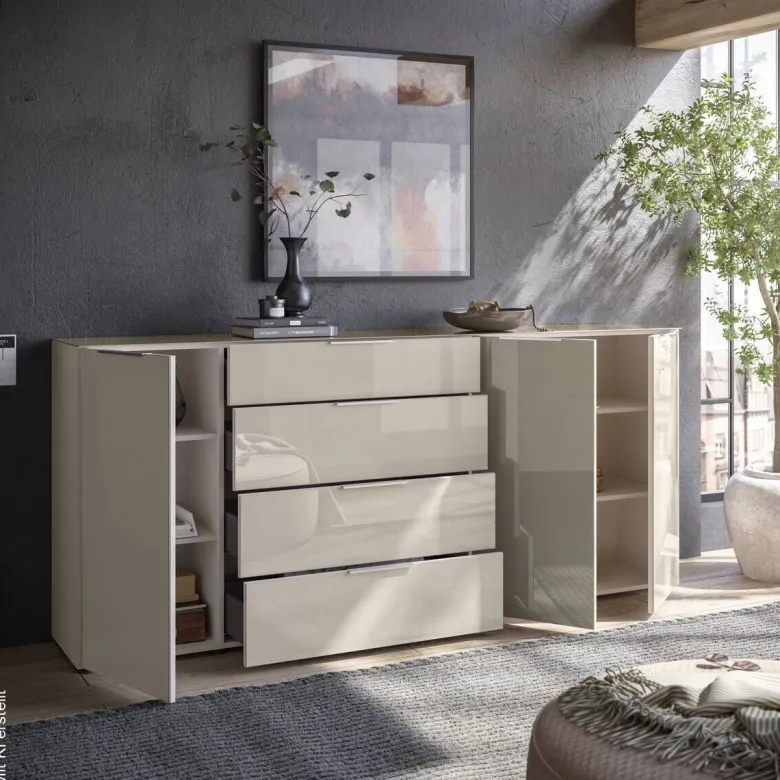 Kommode Santorin Cashmere B/H/T: ca. 226x99x40 cm