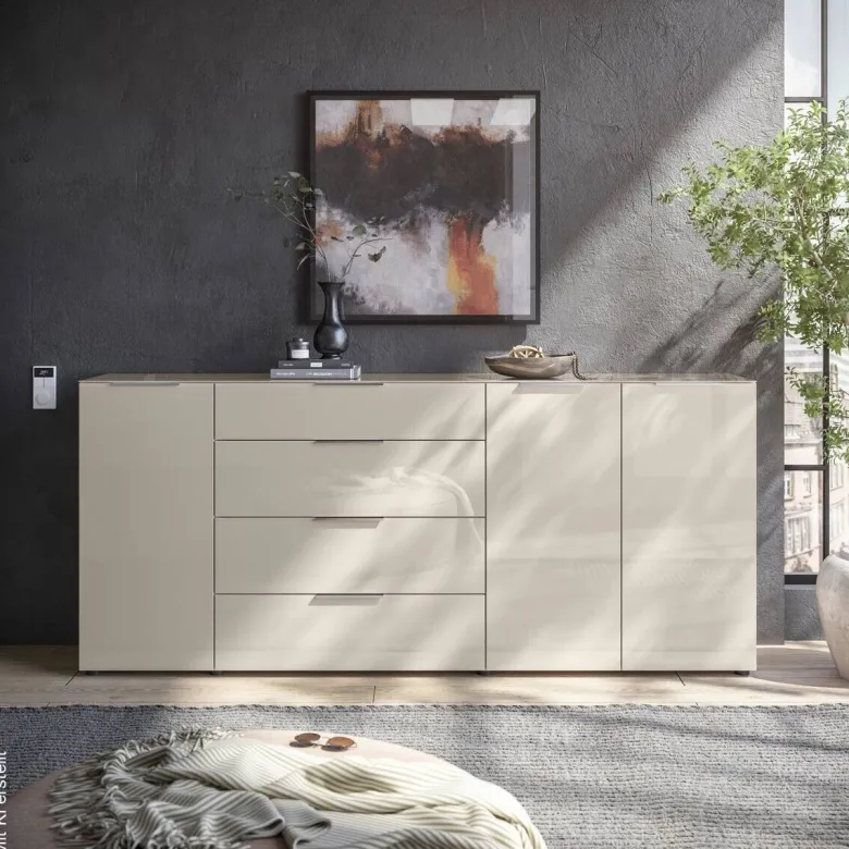 Kommode Santorin Cashmere B/H/T: ca. 226x99x40 cm