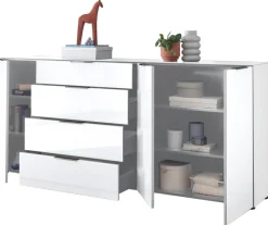 Kommode Santorin weiß B/H/T: ca. 226x99x40 cm