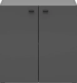 Kommode System 64 anthrazit matt B/H/T: ca. 64x64x35 cm