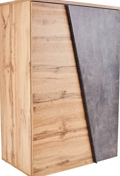 Kommode Venedig Eiche Wotan Nachbildung Beton dunkel Optik B/H/T: ca. 90x122x40 cm