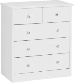 Kommode weiß Alu Optik B/H/T: ca. 60x70x35 cm