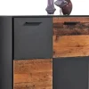 Kommode Zero anthrazit Old Wood Nachbildung B/H/T: ca. 78x82x39 cm