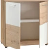 Kommode Zero Eiche Artisan Oak Nachbildung weiß B/H/T: ca. 72x72x34 cm