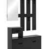Kompaktgarderobe Garda 41A anthrazit B/H/T: ca. 100x180x25 cm