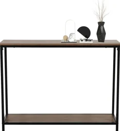 Konsole Mira schwarz lackiert Eiche Nachbildung B/H/T: ca. 106x81x35 cm
