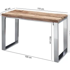 Konsolentisch braun Holz B/H/T: ca. 115x76x46 cm