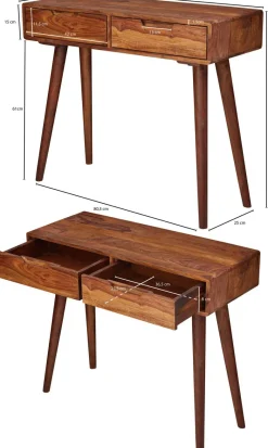 Konsolentisch natur Echtholz B/H/T: ca. 90x76x36 cm