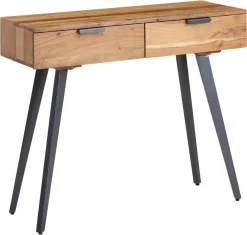 Konsolentisch natur schwarz lackiert Akazie Eisen B/H/T: ca. 90x78x36 cm