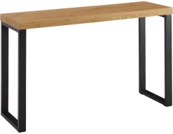 Konsolentisch natur schwarz pulverbeschichtet MDF Eisen B/H/T: ca. 120x75,5x39 cm