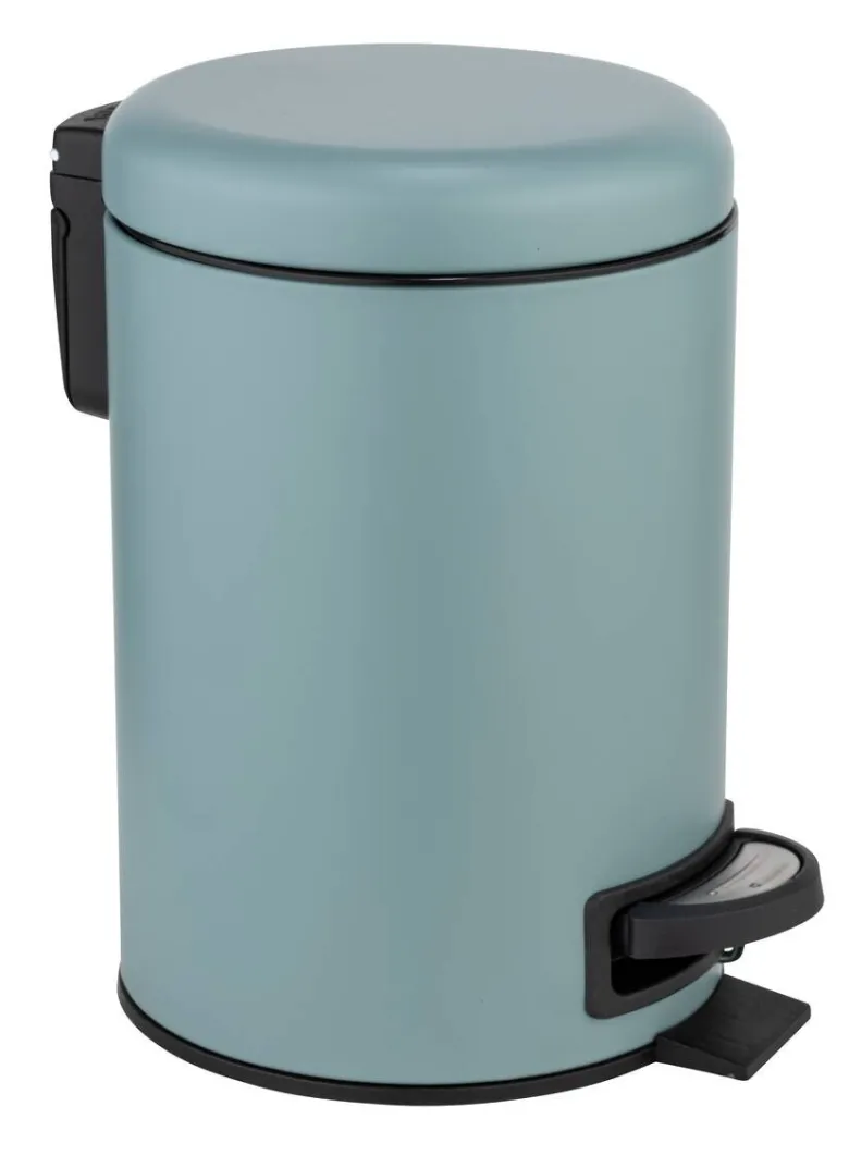 Kosmetikeimer blaugrau Edelstahl ca. 3 l