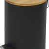 Kosmetikeimer schwarz Edelstahl ca. 3 l