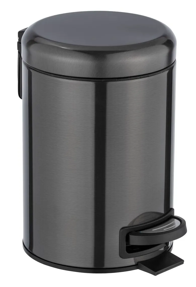 Kosmetikeimer schwarz Edelstahl ca. 3 l