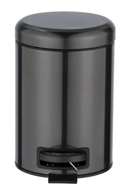 Kosmetikeimer schwarz Edelstahl ca. 3 l