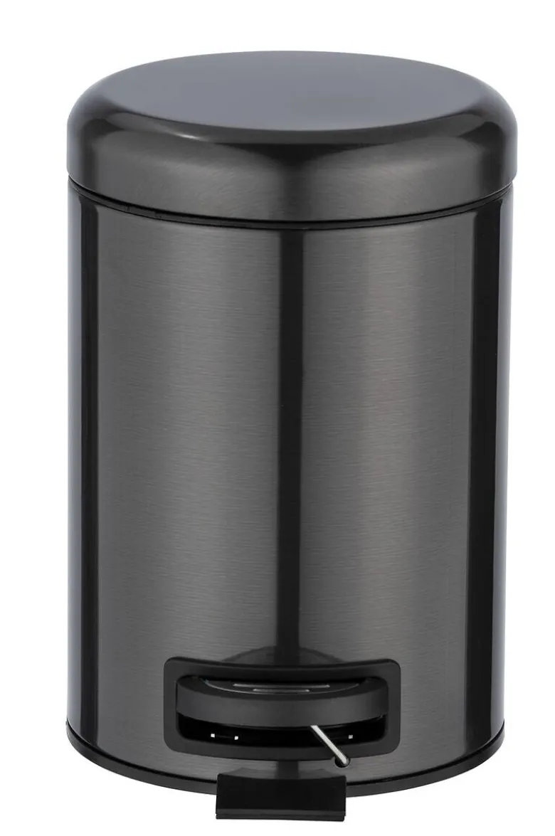 Kosmetikeimer schwarz Edelstahl ca. 3 l