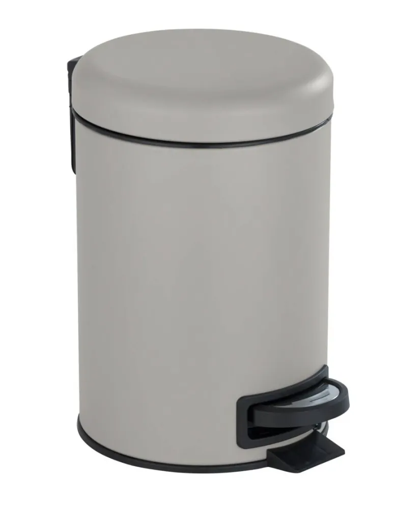 Kosmetikeimer taupe Edelstahl ca. 3 l