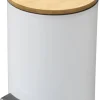 Kosmetikeimer weiß Edelstahl ca. 3 l