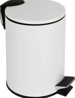Kosmetikeimer weiß Edelstahl ca. 2,6 l