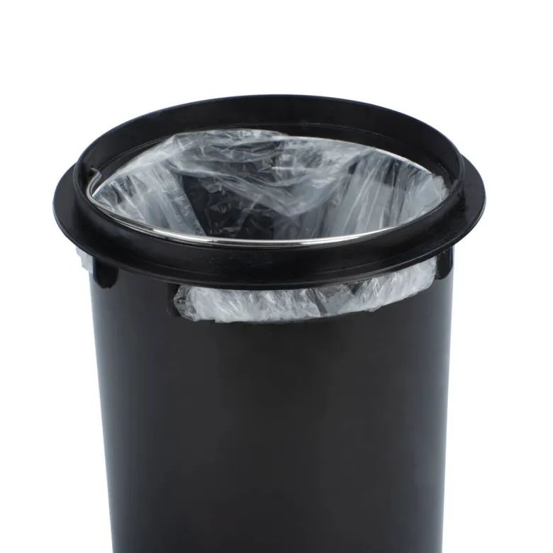 Kosmetikeimer weiß Edelstahl ca. 3 l
