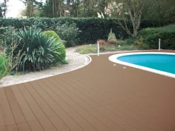 Kovalex WPC-Terrassendielen Komplettset braun B/L: ca. 300x400 cm