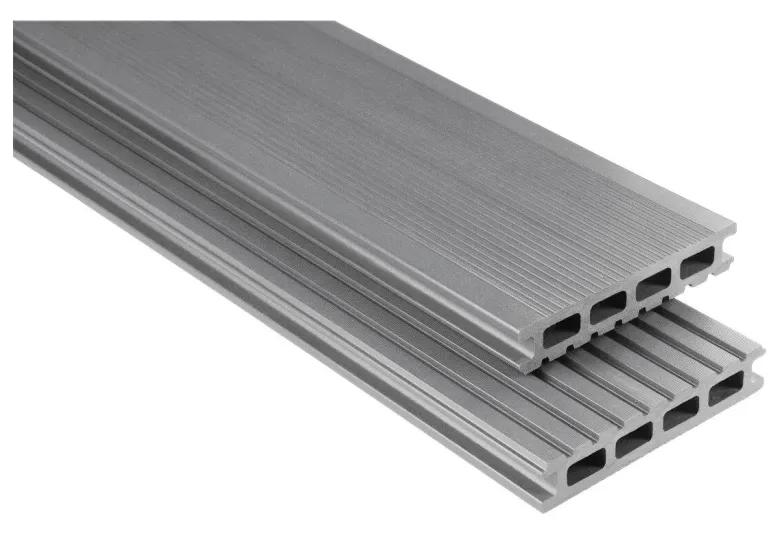 Kovalex WPC-Terrassendielen Komplettset grau B/L: ca. 390x400 cm