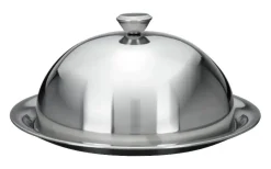 Kuchenglocke silber Edelstahl H/D: ca. 14x24,5 cm