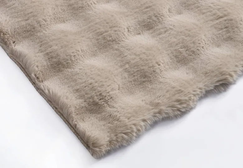 Kunstfell Big Bubble taupe B/L: ca. 80x150 cm