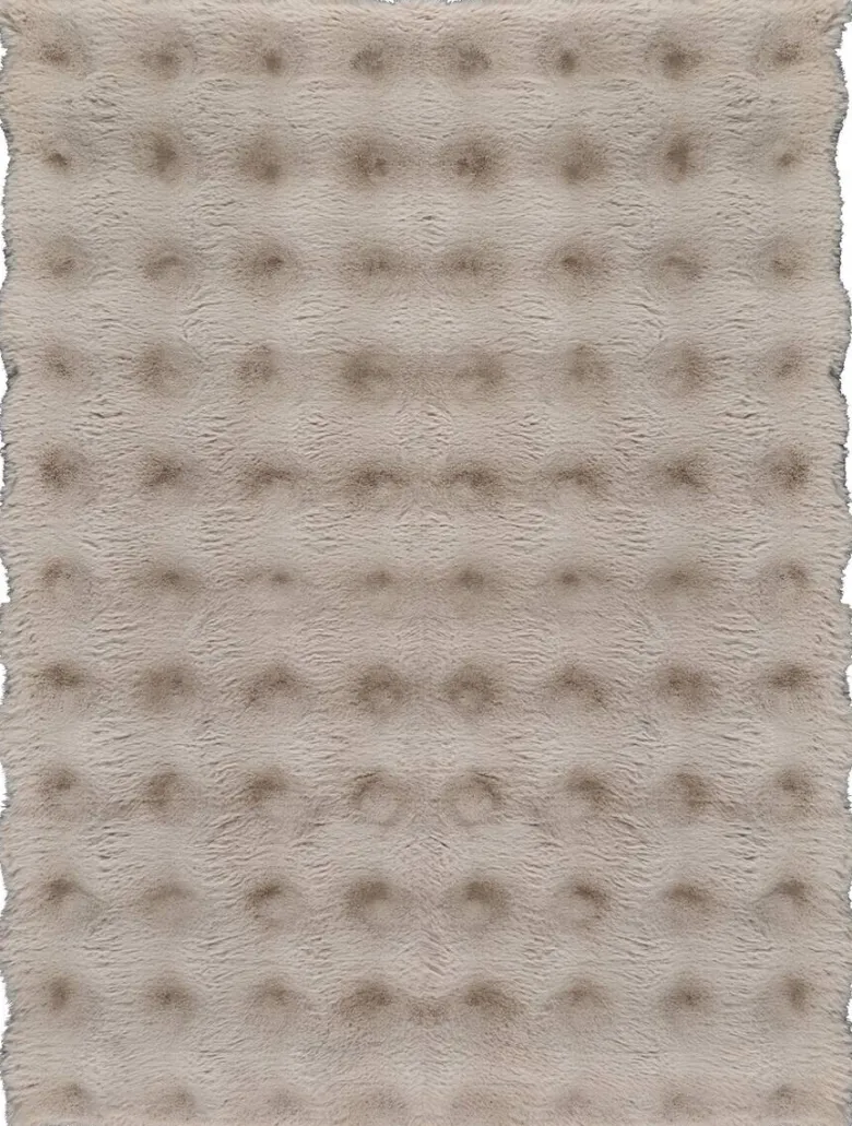 Kunstfell Big Bubble taupe B/L: ca. 80x150 cm