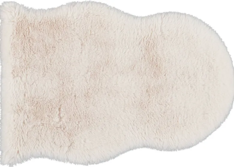 Kunstfell Mick beige B/L: ca. 55x80 cm